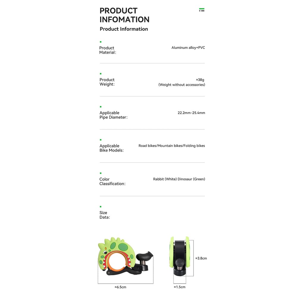 ROCKBROS Bike Bell Aluminum Alloy w/Loud Sound for