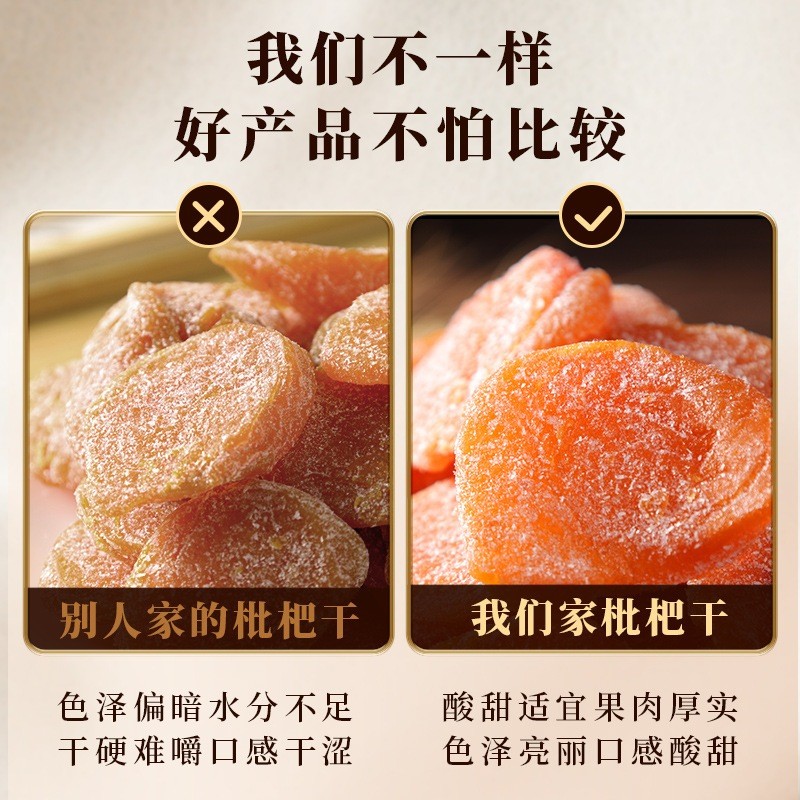 Premium Essential 竹盐甘草枇杷干蜜饯无核琵琶干黄皮干果润喉清肺化痰 Bamboo bee salt loquat dri... - Image 3