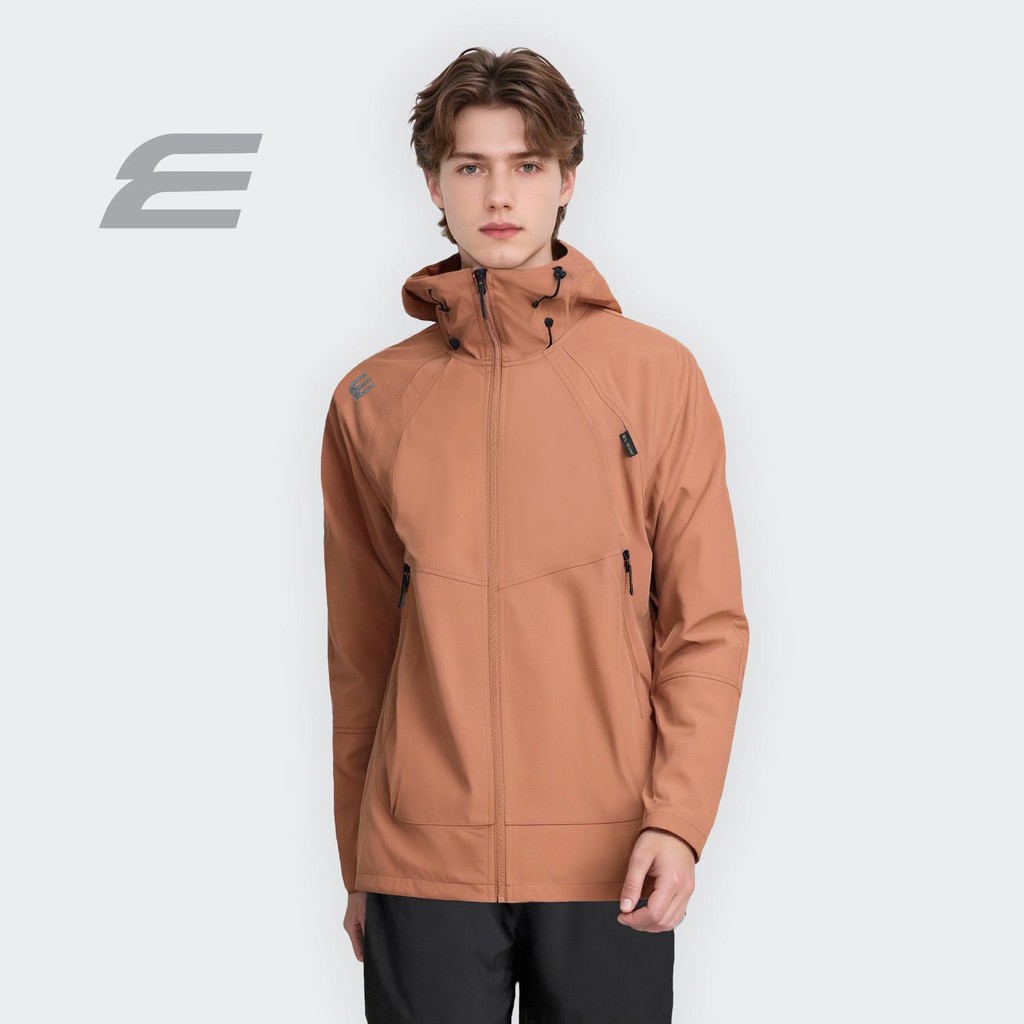ELGINI E16321 Jaket Windbreaker Bertopi Tahan Air S-XXL | Water-Resistant Hooded Windbreaker