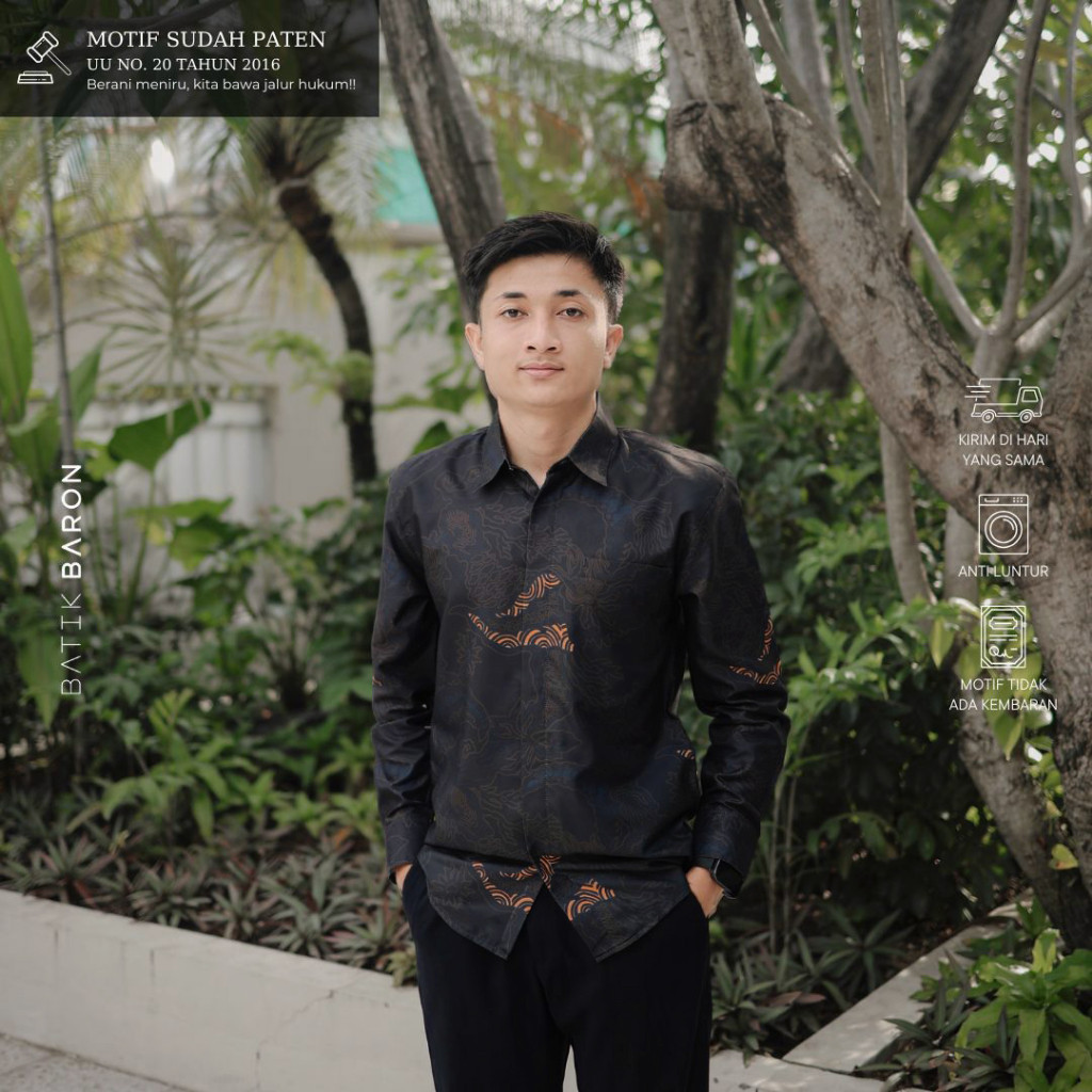 Must Durable Kemeja Batik Slimfit Full Furing Premium Katun Primisima Versatile Multi - Image 4