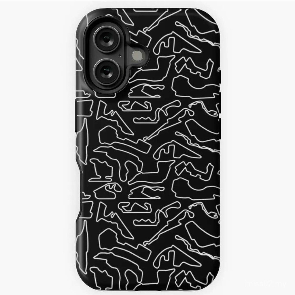 Phone Phone Case Suitable for iPhone F1 Racing Track Phone Case iPhone16promax/15/14 Fashionable High-value Car Fan Gift 13/12/11 Two-in-One Protective Case 2SYQ