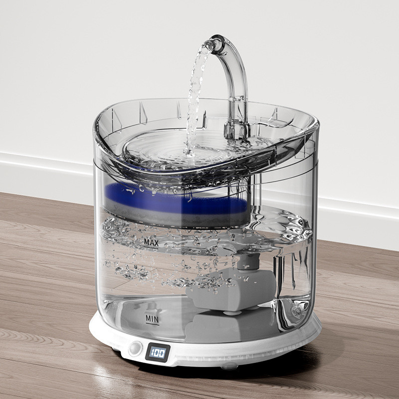 Cat Water Dispenser Wireless Charging Automatic Circulation Filter Active Water Intelligent Induction Unplugged