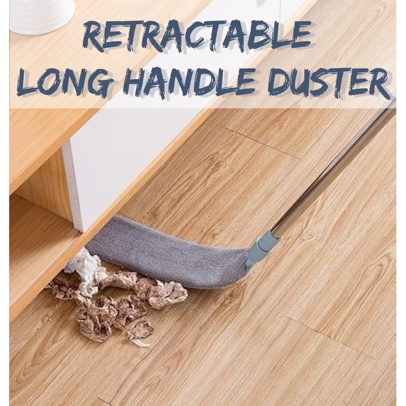 Retractable Long Handle Microfiber Duster Gap Cleaner Gap Duster Flexible Brush Bed Bottom Dust Removal