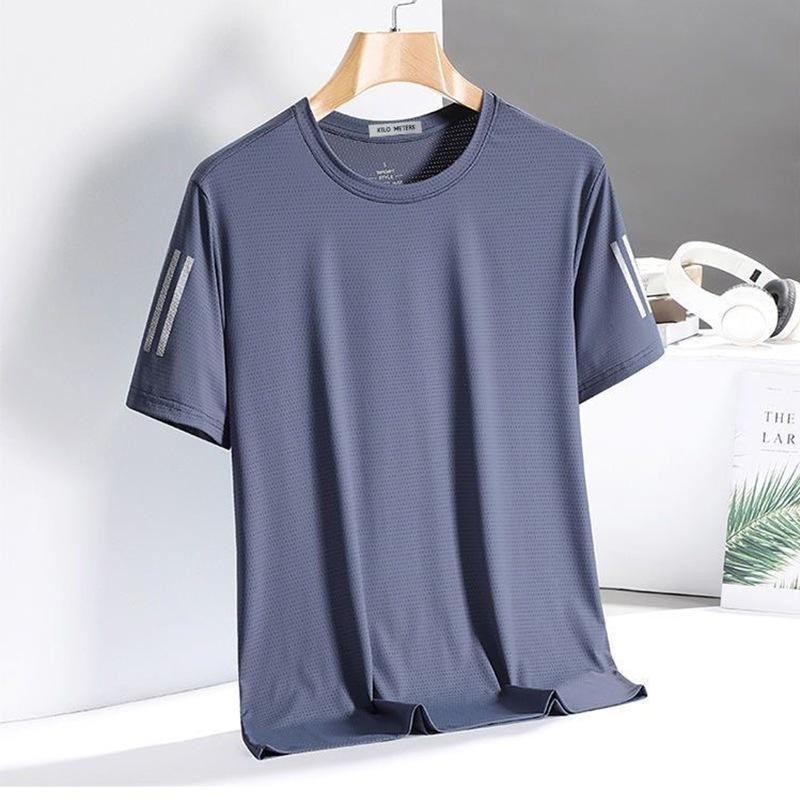 MYA-MenT Men's Short Sleeve Round Neck T-Shirt Thin Breathable T-shirt  T320