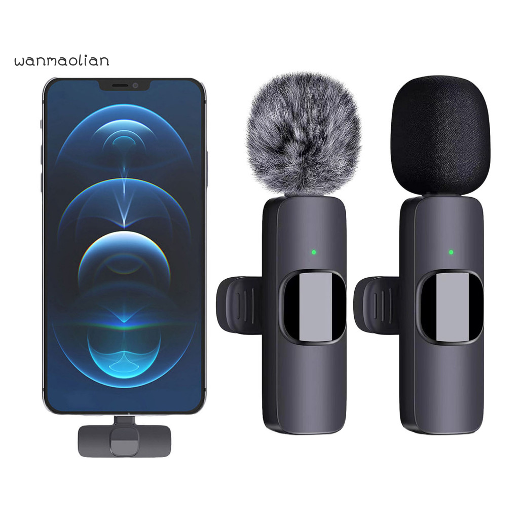 Highly Sensitive Audio Recording Device Recording Microphone Professional Wireless Lavalier Microphone Set for Sound Perfect for Online Content Creators Southeast Asia