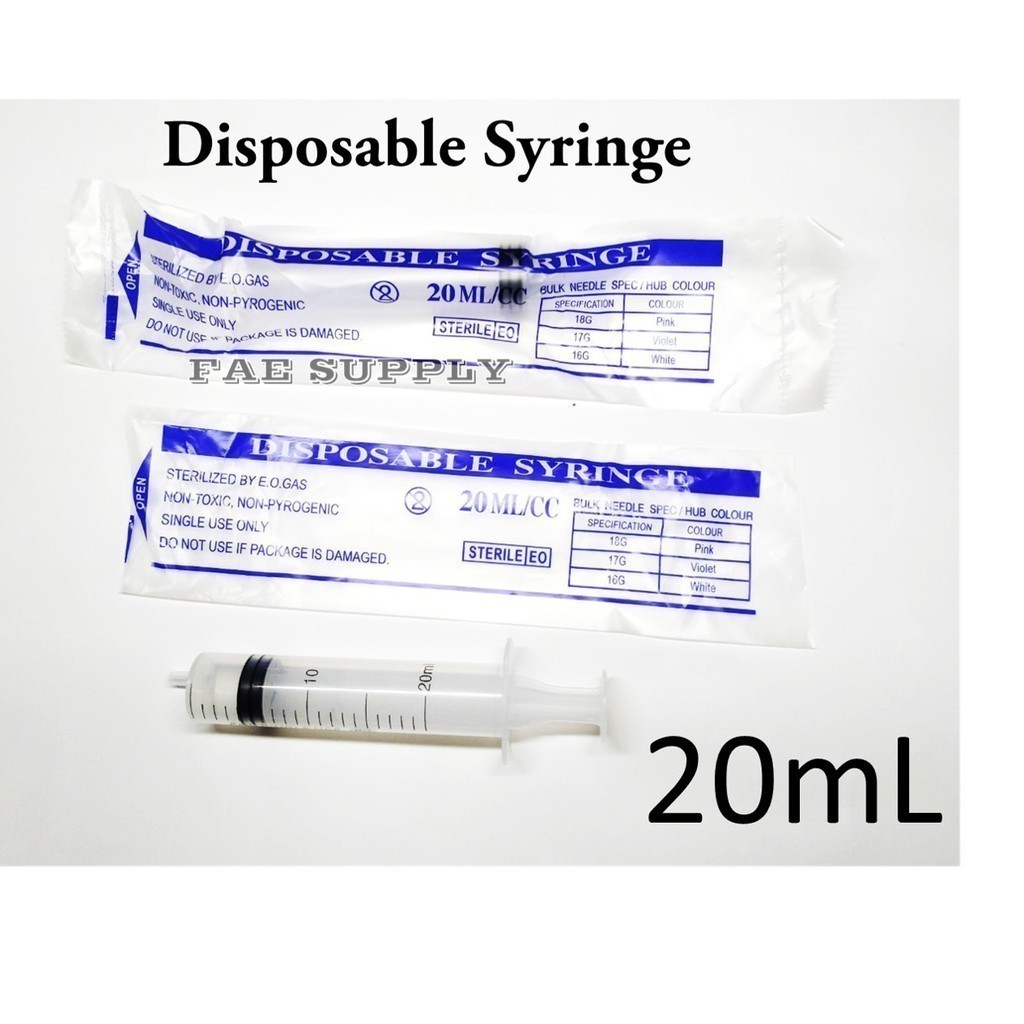 Picagari Syringe Luer Slip 1 5 10 12 20 30 50 60 ml cc individual pack sterilized feeding syringe feed