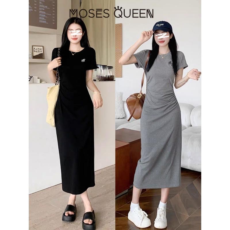 MOSES QUEEN Hip-wrapped Dress - Black 63071