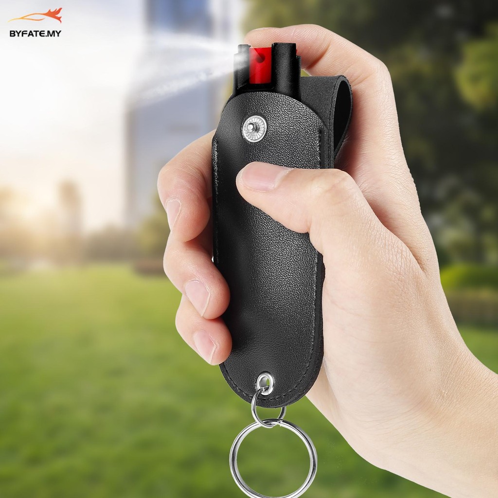 3Pcs PU Leather Pepper Spray Covers Pepper Spray Cases for Self Defense Spray Pepper Spray Pouches for Bag Lanyard Key SHOPSKC7375