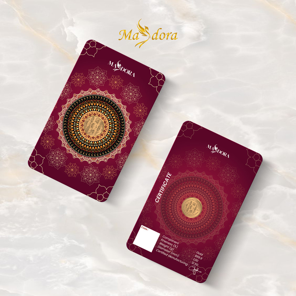 MASDORA 999.9 Gold Bar 1.00GM Collection Series ~ Signature 2025 (EMAS 999.9/24K)