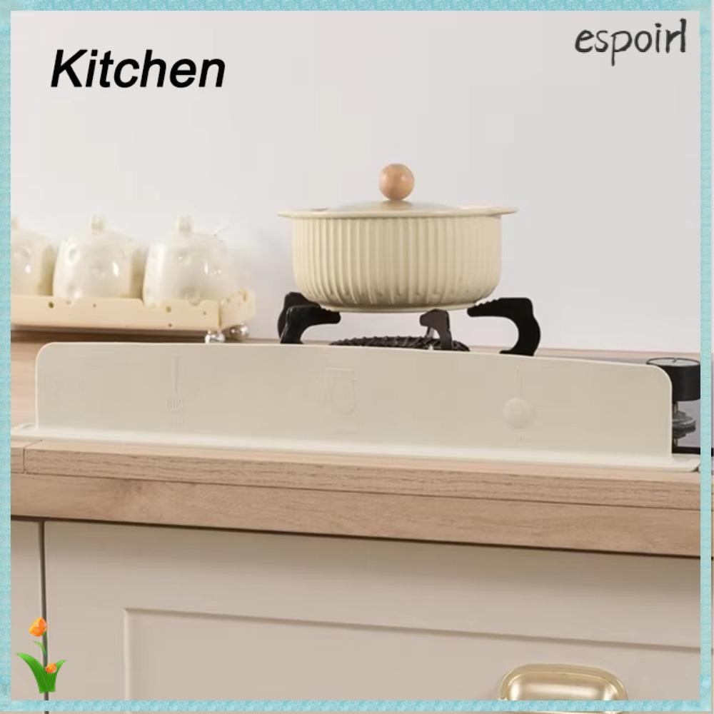 ESPOIR 1/2pcs Water Baffle Plate, Kitchen Supplies Oil-Proof Sink Baffle Splash Guard, High Quality with Suction Cup Pool Silicone Sink Organizer Household Products