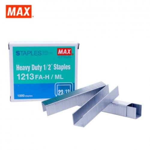 MAX 1213 FA-H Staples Heavy Duty / Bullet Refill 1/2" (13mm) (23/13) / 1000pcs per box (Price For 1 Box)