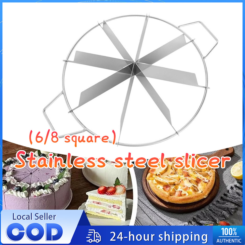 Uniform Slices Pizza Slicer 6/8-Slice cake cutter divider Pizza Model Stainless Steel Cake Cutter Kitchen