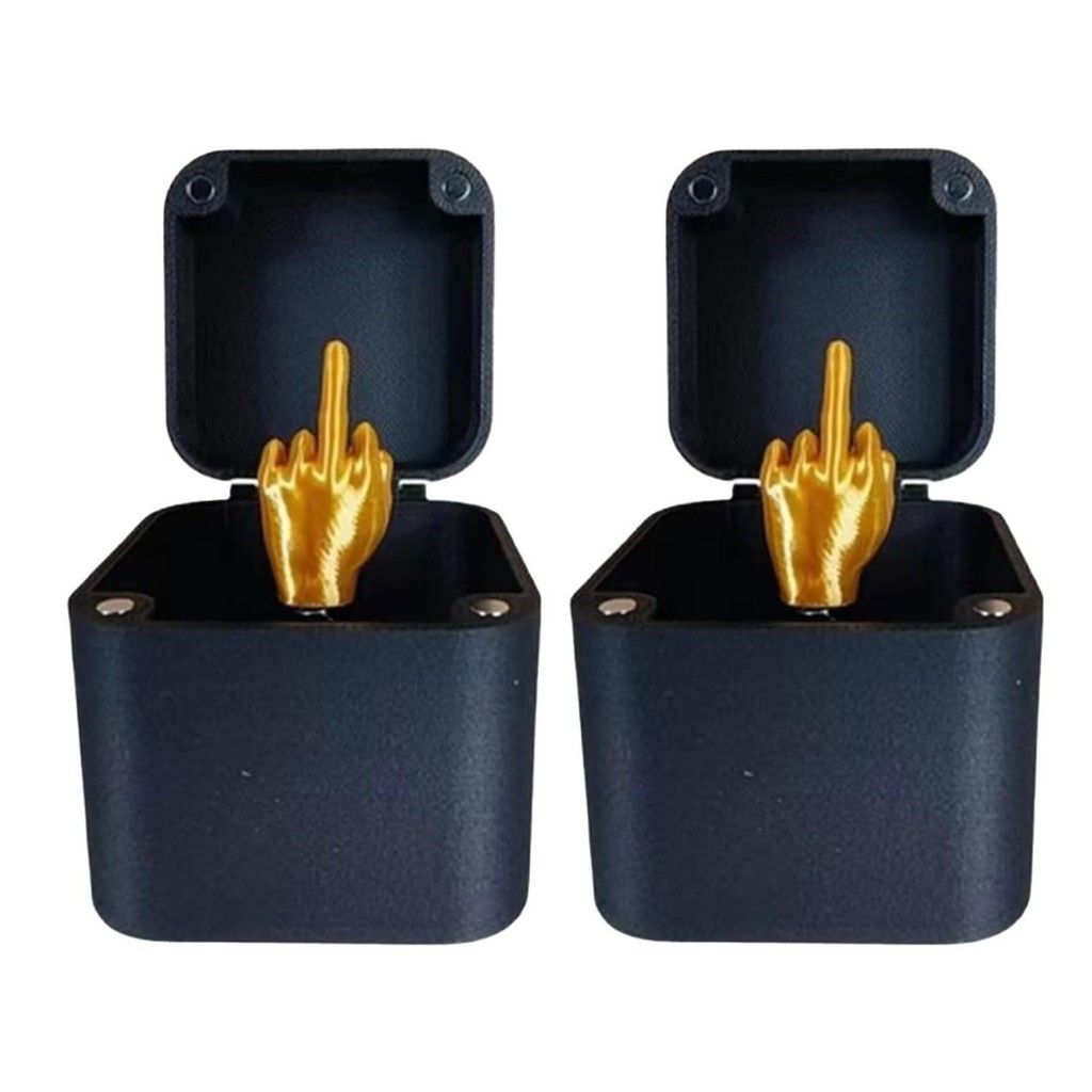 Durable Purpose Spoof Middle Finger Surprise Gift Box Tricky Toys Decompression Educational - Image 3