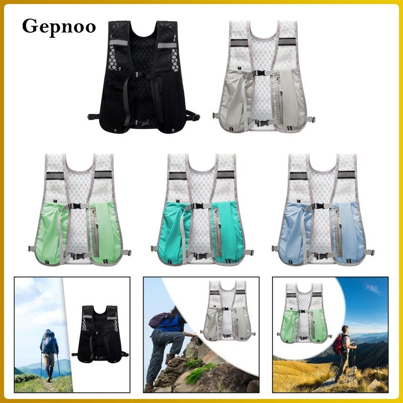 Gepnoo Hydration Vest, Running Backpack Daypack, Running Gear Water Pack Sports Bag for