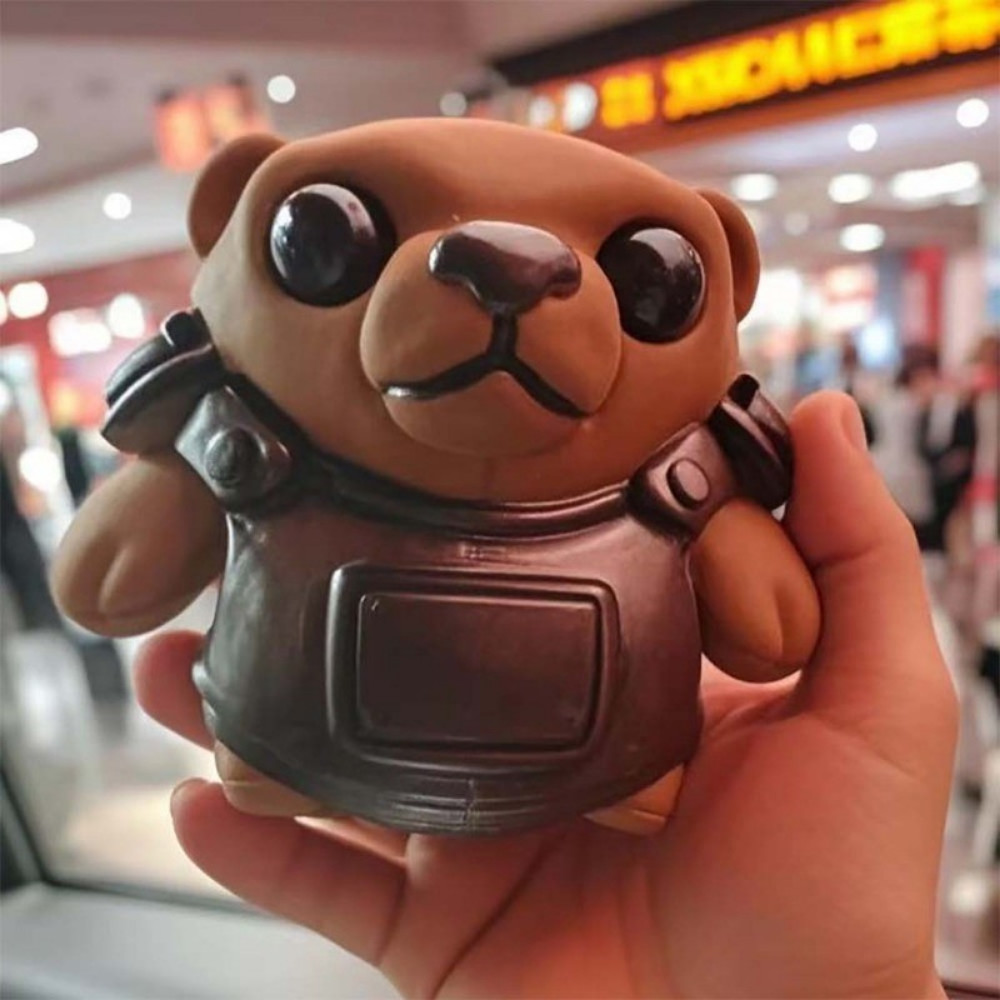 VALORANT Tactical Bear Squishy Squeeze Toy Voice Toys Contract Game Press Burst-eye Stress Relief Toys Office Ornaments