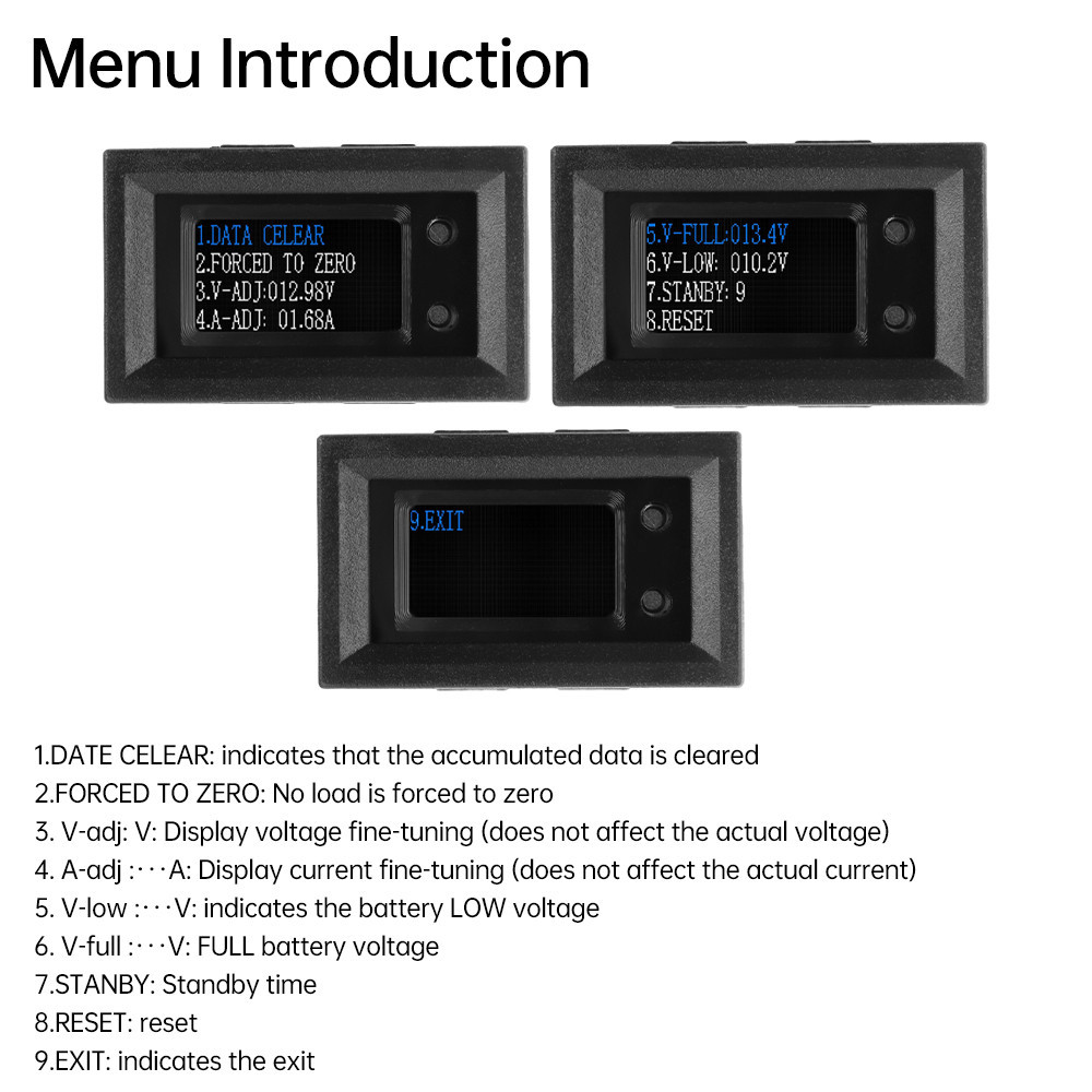 Essential Must Pcbfun 0.96 Inch Color Screen Low Voltage Power Supply Version 9 1 Current Meter Multifunction DC Vers... - Image 5