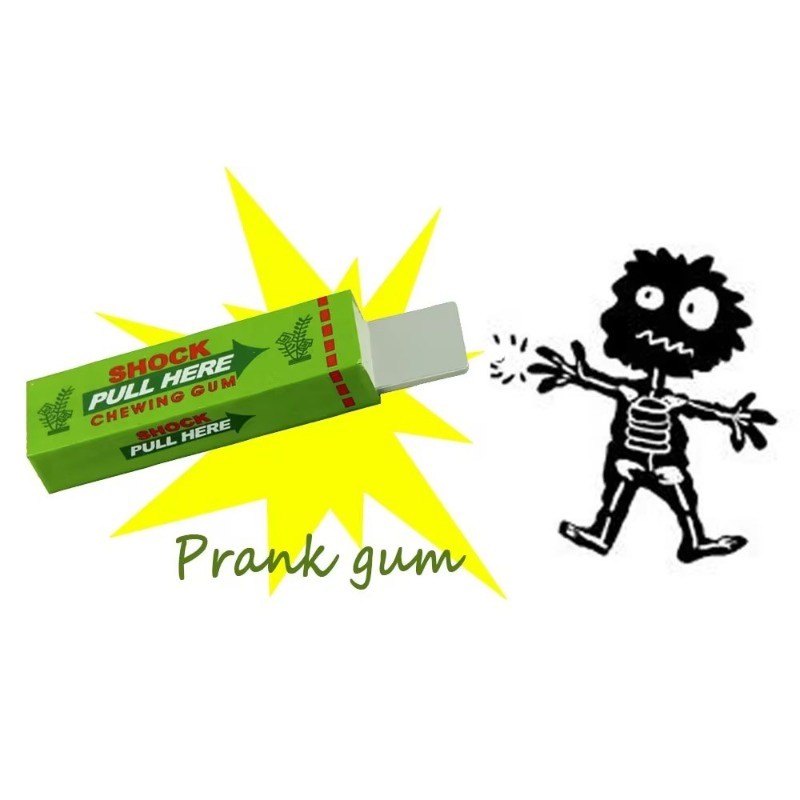 Durable Essential Magical Electric Shock Gum Joke Prank April Fool's Day Funny Toys