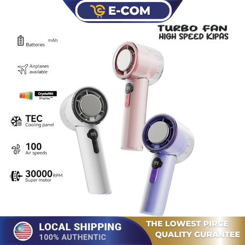 【 High Speed 】usb fan Portable USB Mini Fan kipas mini kipas tangan Mini Fan Rechargeable Handheld Fan with Led Display