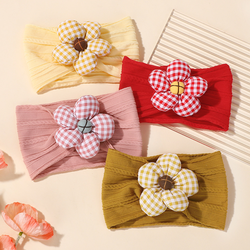 KidsBows Flower Elastic Soft Nylon Headband (1 Pc)