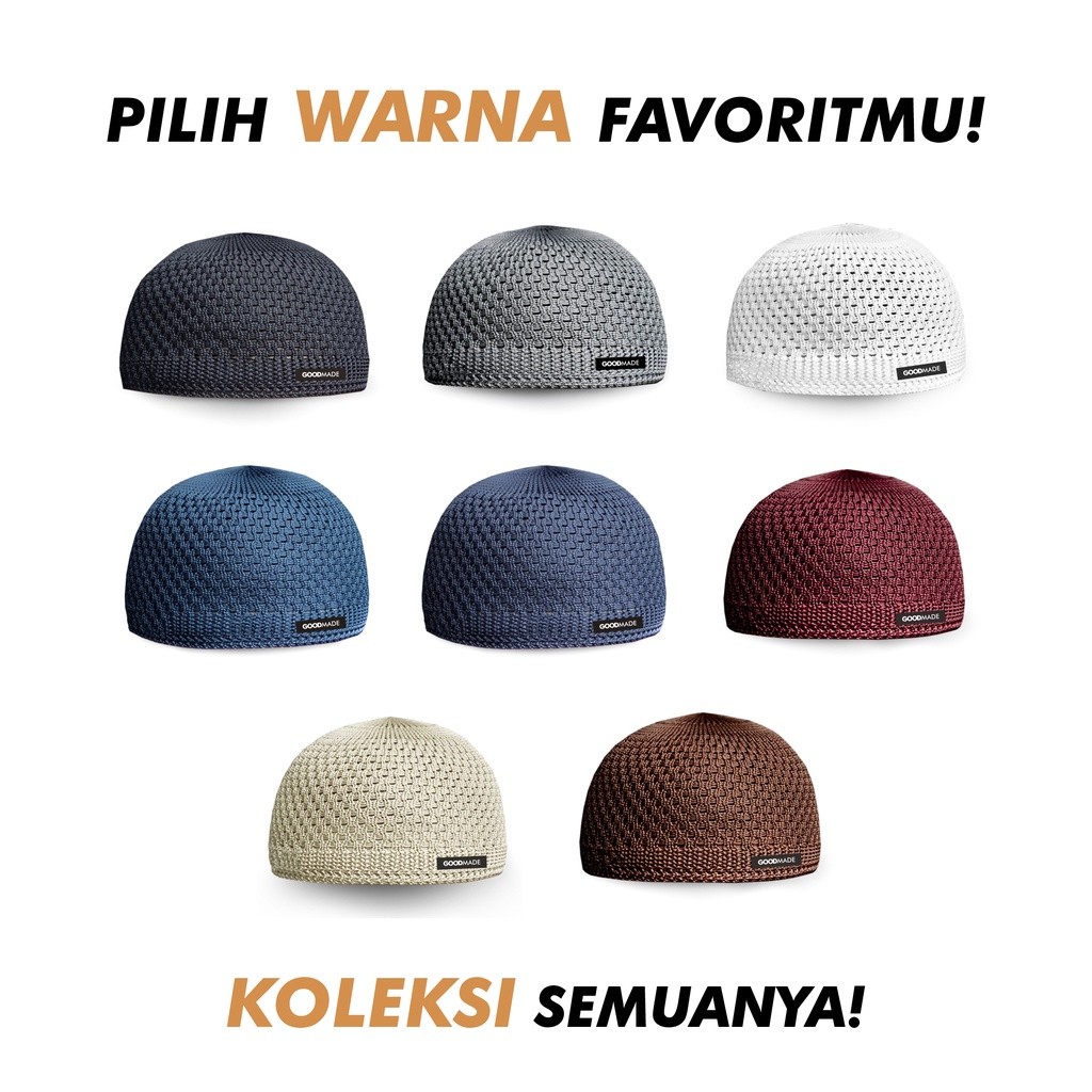 Quality Durable GOOD MADE Elastic Adult Knitted Peci + Packing | Essential Versatile - Image 3