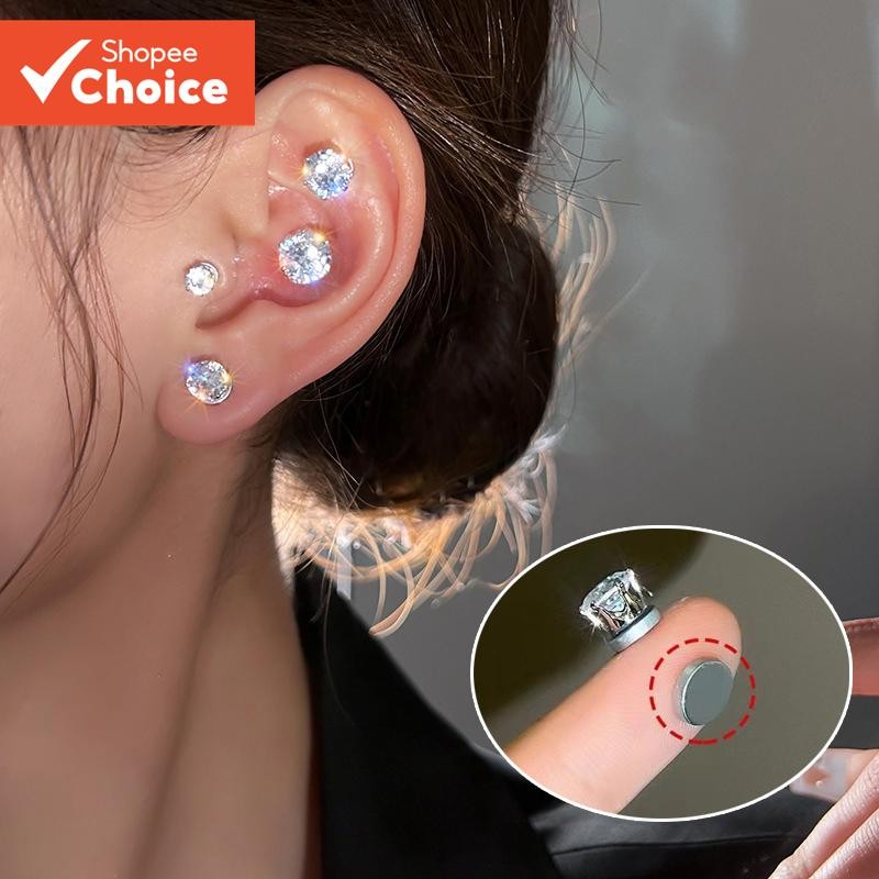 Magnetic Clip-On Earrings for Men Women Hypoallergenic Non-Pierced Personalized Ear Jewelry