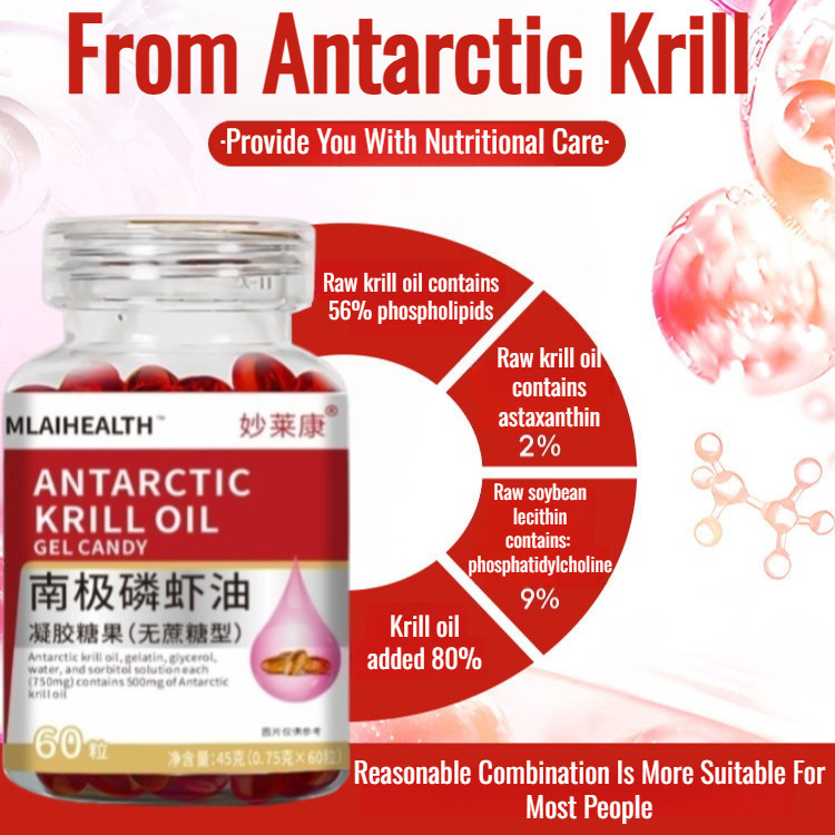 Purpose Reliable Norwegian HALAL High-Quality antarctic Krill Oil Middle-Aged Elderly People fish Gel Candy Versatile... - Image 4