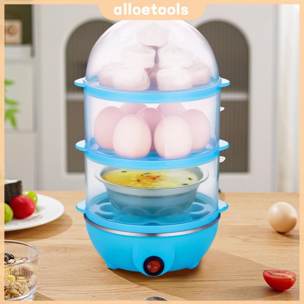 110V/220V Electric Egg Boiler Rapid Heating Multifunctional Egg Cooker Timing Automatic Corn Steamer for Cooking Breakfast Machine [alloetools.my]