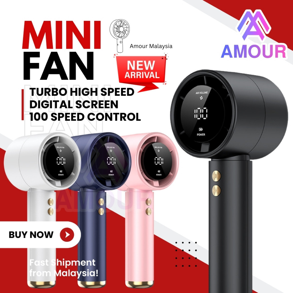 🔥NEW DESIGN🔥Mini Fan Turbo Cool Portable Fan Kipas Tangan Hand Fan Rechargeable Handheld Kipas Mini USB Mobile Fans 小型风扇