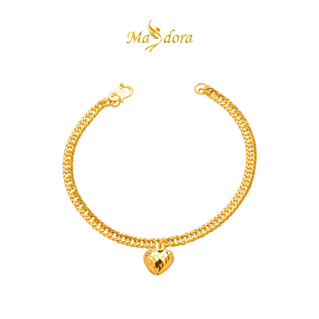 MASDORA 916 Gold Bracelet Rantai Tangan Emas ~ Lipan Licin Mid-Love (EMAS 916/22K)