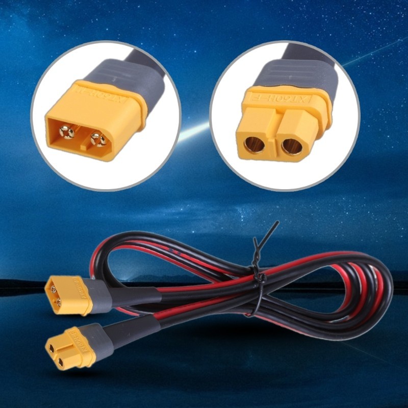 KOOK XT60 Extension Cable Leads Silicone Wire 12AWG Silicone Wire for Motor