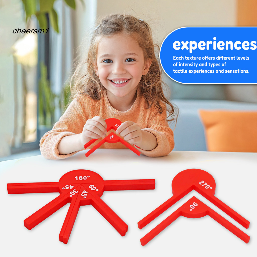 [CS]  Educational Props for Angles Geometric Ornaments for Kids Geometric Teaching Props Set for Science Education Improve Skills with 30-45-60-180 Degrees Models for Southeast