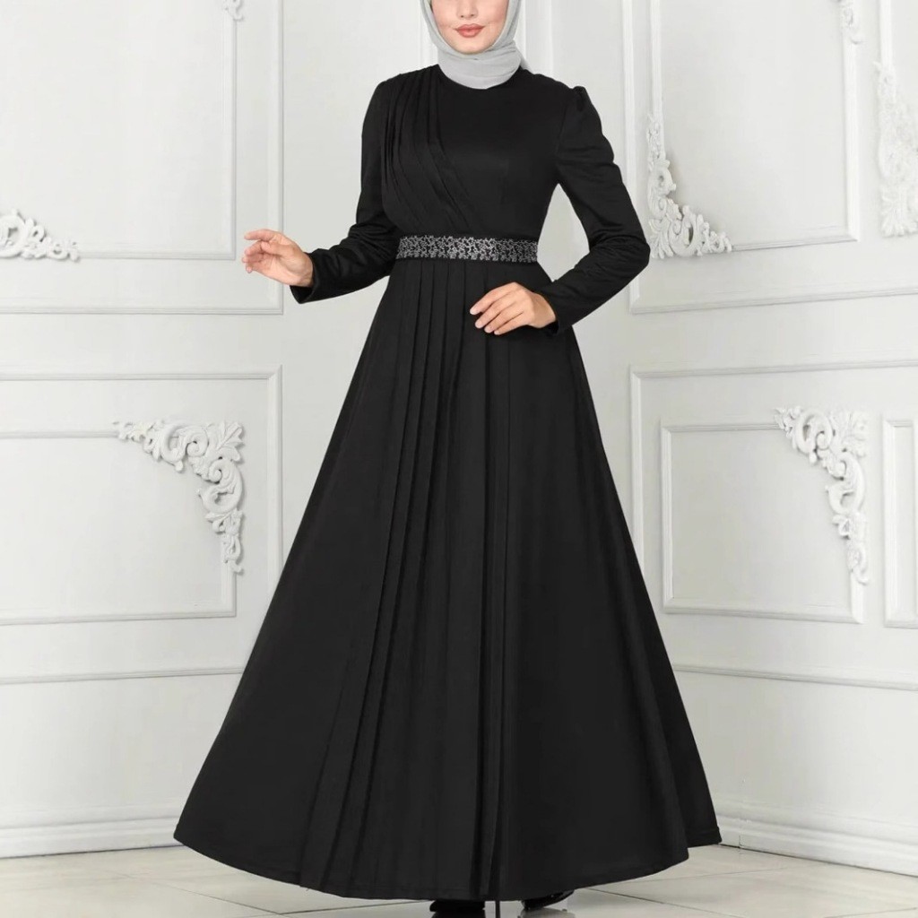 Buy black dress for dinner muslimah Online With Best Price, May 2026 |  Shopee Malaysia