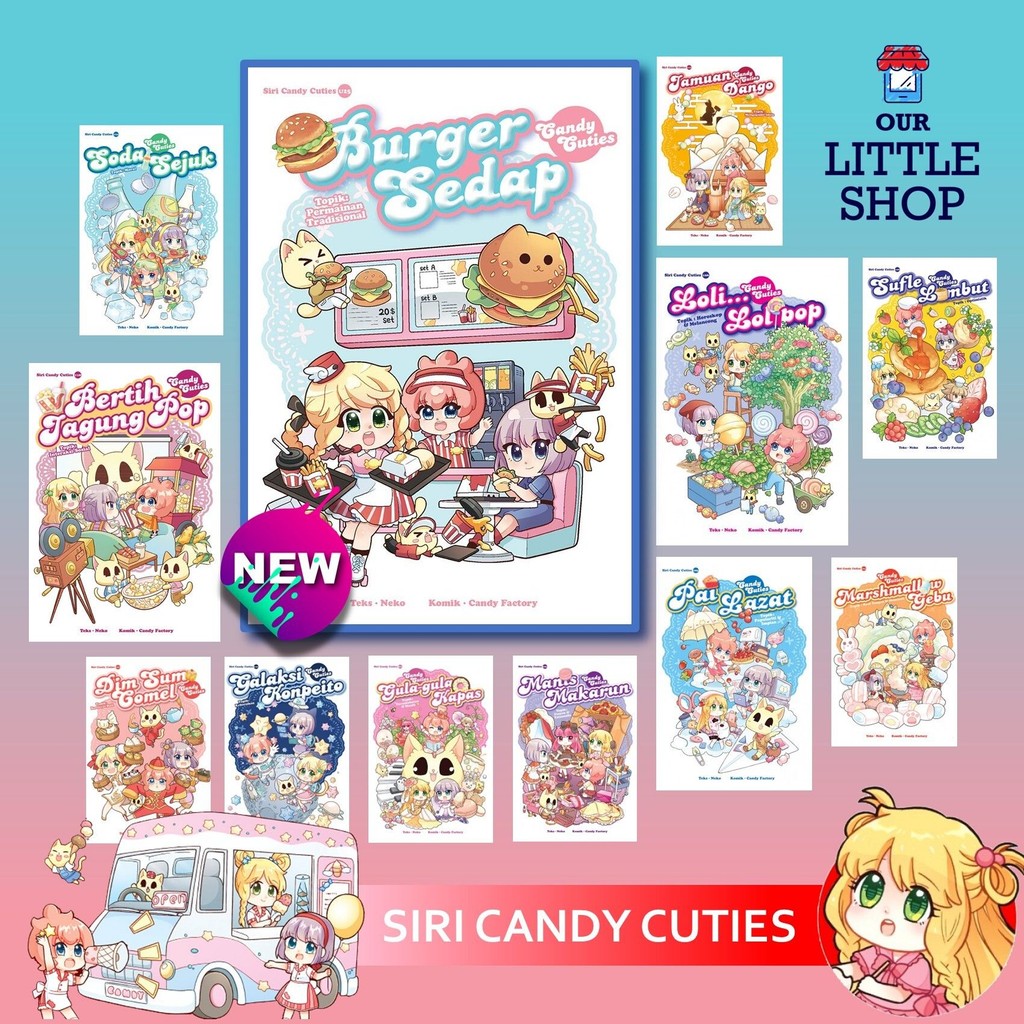 SIRI CANDY CUTIES U01 - U26 + ULANG TAHUN KE-10 [GEMPAK STARZ LEARN MORE]