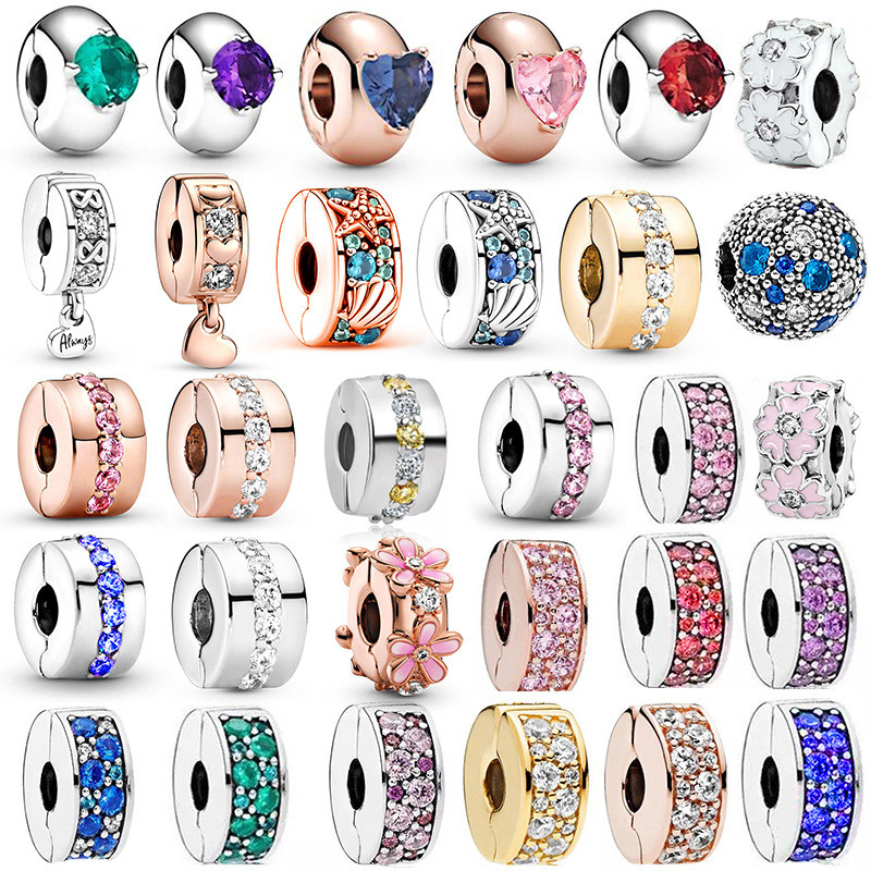 Hot Sale Fixed Clip Positioning Buckle Safety Buckle Large Hole Beads Loose Beads Bracelet Necklace Charm Accessories