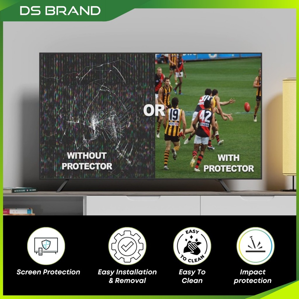 Pelindung Skrin TV Akrilik/Acrylic Jenis Flat / Flat Type Tv Screen Protector untuk 32 40 Inch Smart Tv