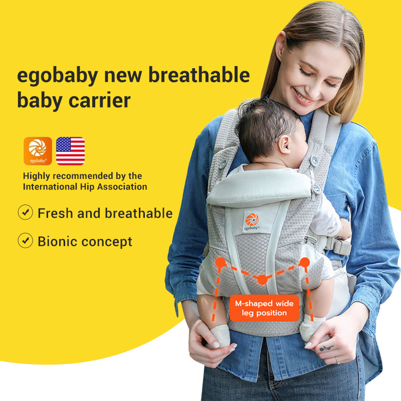 EGOBABY Breze Baby Carrier Breathable Mesh Newborn 0-36 months Sun Hat pengangkut bayi /婴儿背带