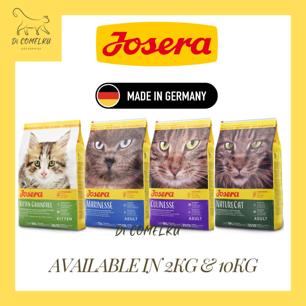 (10kg) Josera Grain Free Cat Food Kitten Culinesse Marinesse Naturecat / Makanan Kucing Made in Germany