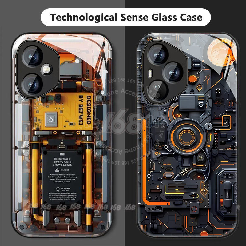 Honor 400 Pro Casing Honor 400 5G 400 Smart Lite Casing Circuit Board PCBA Shockproof Case with Camera Protector Mechanical wind Technological Trend Sense Phone Cover for Boys students Man