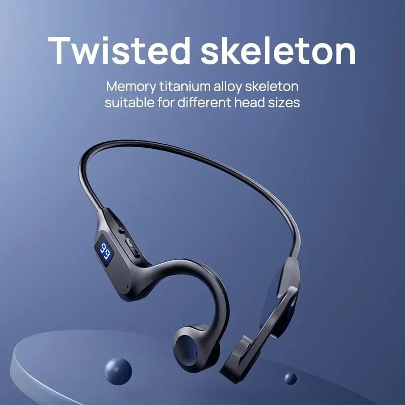 Bone Conduction Earphones X7 Bluetooth Hifi Ear-hook Wireless Headset With Mic Headphones TF Card MP3 Earbud