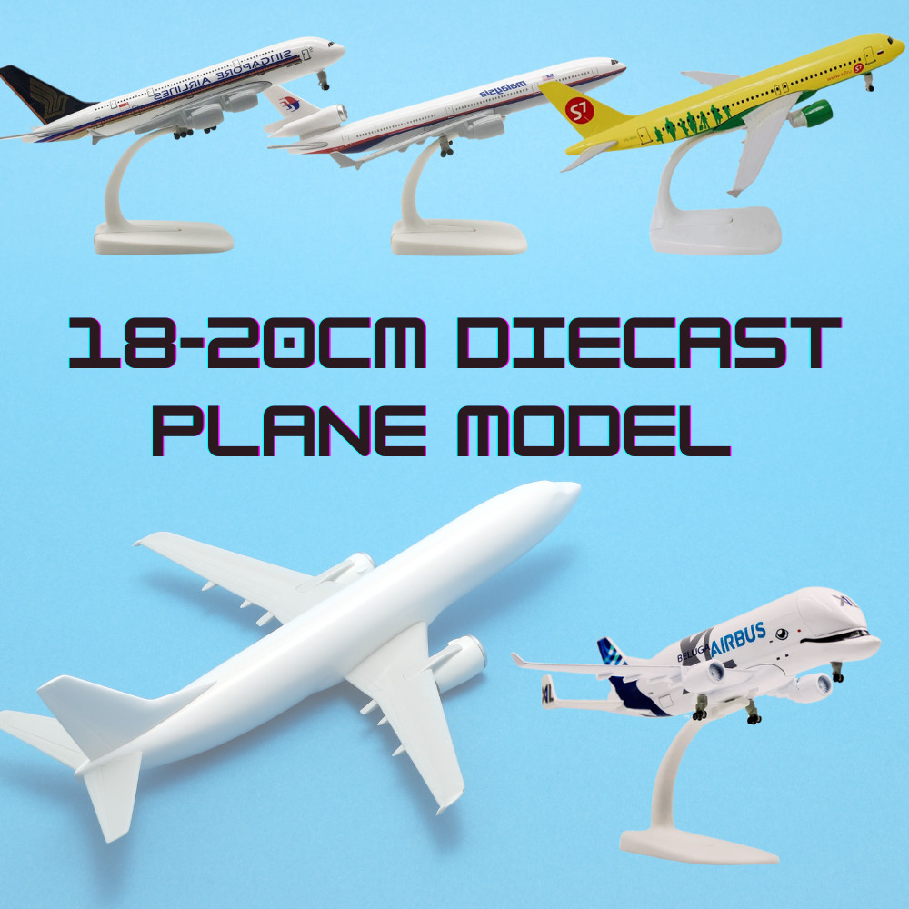 Koleksi Kapal Terbang Diecast Pesawat
18cm & 20cm Airbus A380 A350 Boeing B777 B747 B777 Metal Aircraft Plane Toy