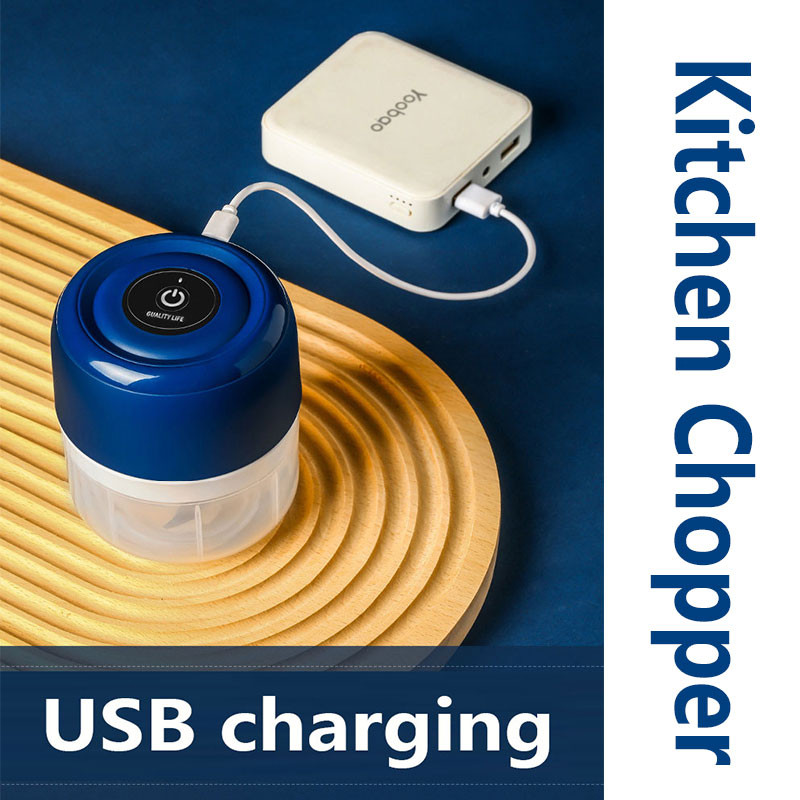 Mesin Pengisar daging Mini Electric USB Charging Food Processor Meat Grinder绞肉机料理机