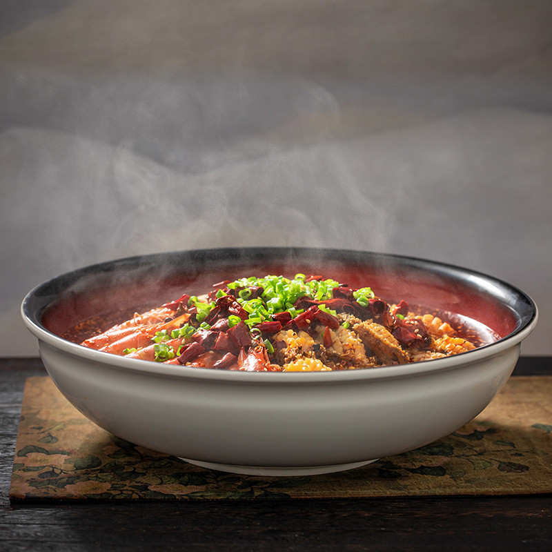 Tablew Tableware Boiled Chuanxiangcai Soup Pot Special Bowl Pickled Cabbage Fish Fish Fishing Sauce Small Seafood Hotel Spicy Club Restaurant Beef RUGO