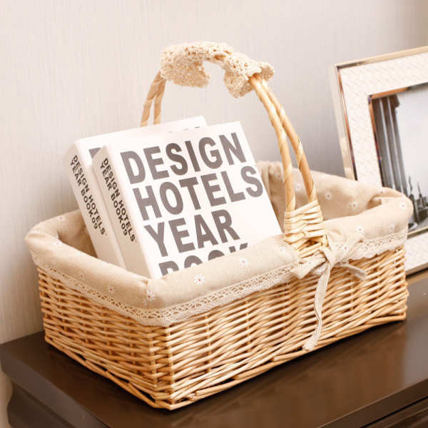 Picnic Basket Picnic Container 野餐篮子 ins Sturdy Woven Basket snack bread storage basket moon cake fruit basket egg gate crab basket HOTSELLING ☚Willow Hand Basket Storage Basket picnic basket fruit basket flower basket storage basket rattan pastoral