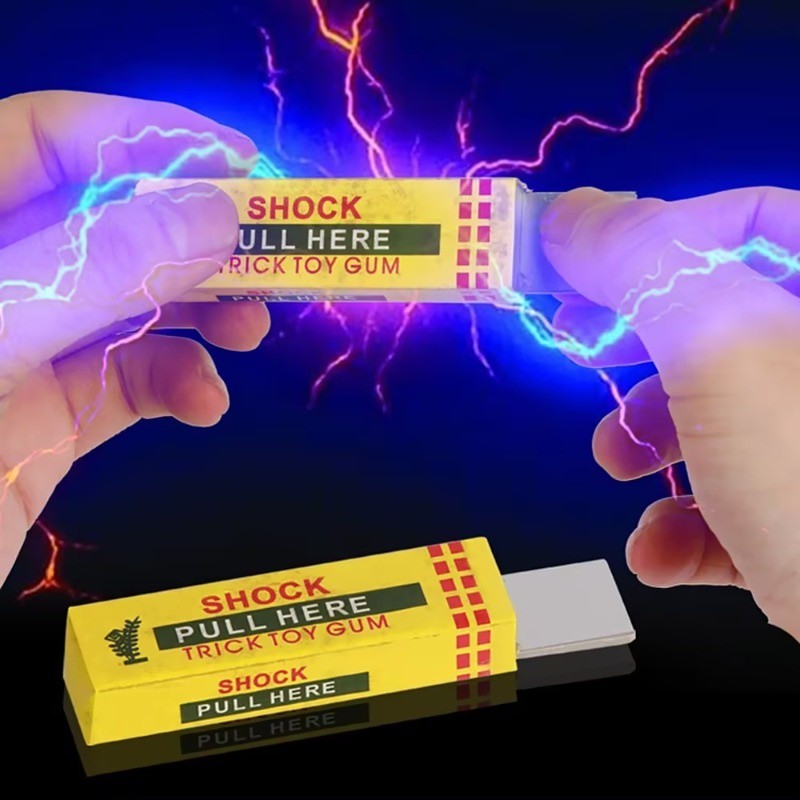 Durable Essential Magical Electric Shock Gum Joke Prank April Fool's Day Funny Toys - Image 2