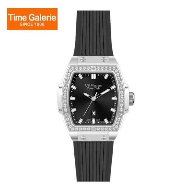 U.S Master Polo Club USM-DK02-SL-BK Silicone Strap Women Watch