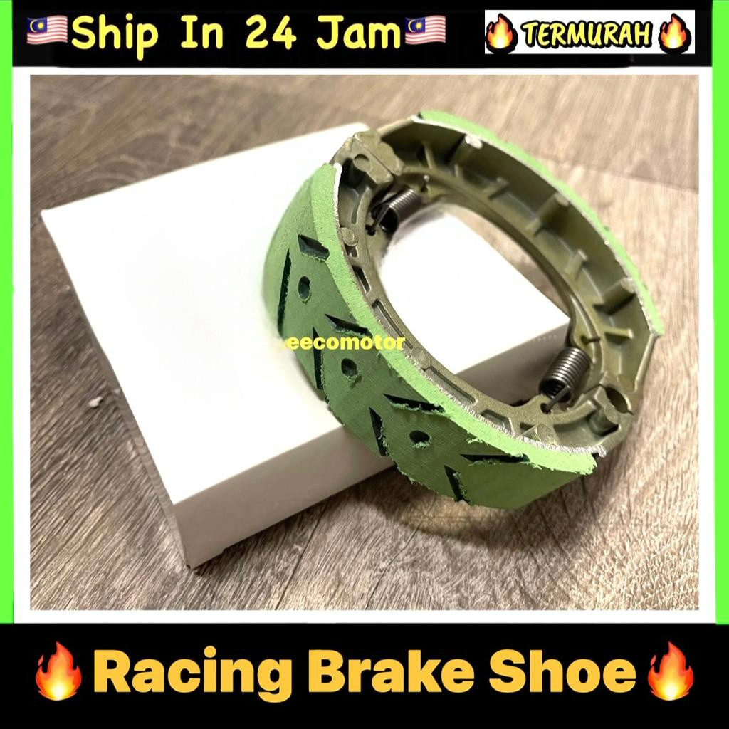 EX5 BRAKE SHOE (TEBAL) EX5 DREAM WAVE C70 GBO CLASS SYM BONUS KULIT BREK LINING BRAKE SHOE + SPRING SET SHOES