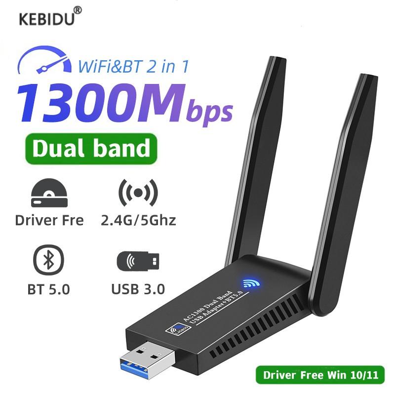 Quality Durable USB Wifi6 Adapter 1800Mbps Network Card Dual Band 2.4G 5G Bluetooth 5.0 Wireless Dongle Receiver PC L... - Image 5