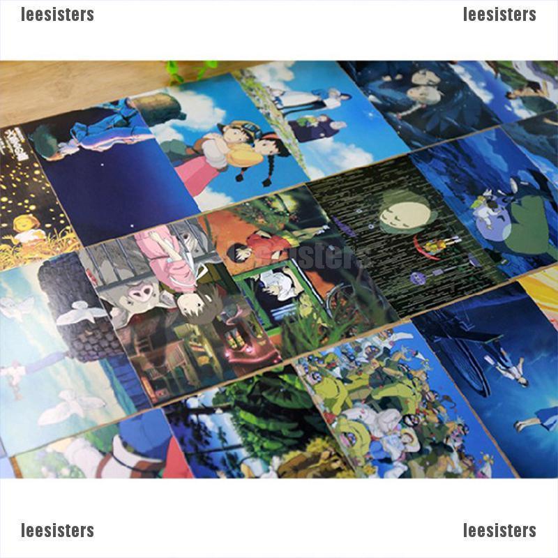 Purpose Essential 30sheets/LOT Cartoons Postcard vintage Paintings Hayao Miyazaki Greeting Card Durable Quality - Image 2