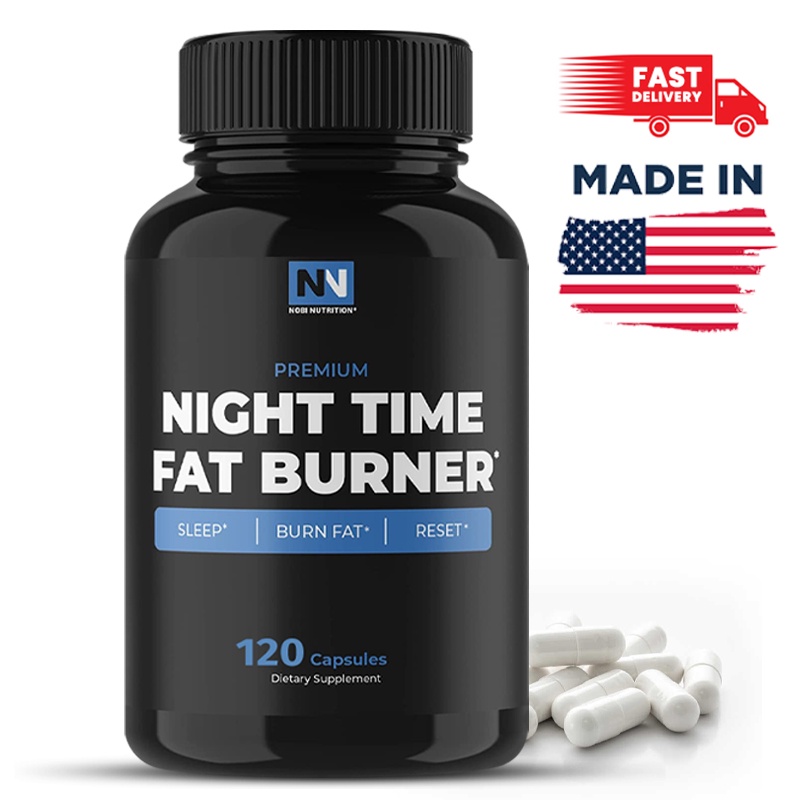 Nobi Nutrition Overnight Fat Burner | Burn Belly Fat, Support Metabolism & Sleep Faster