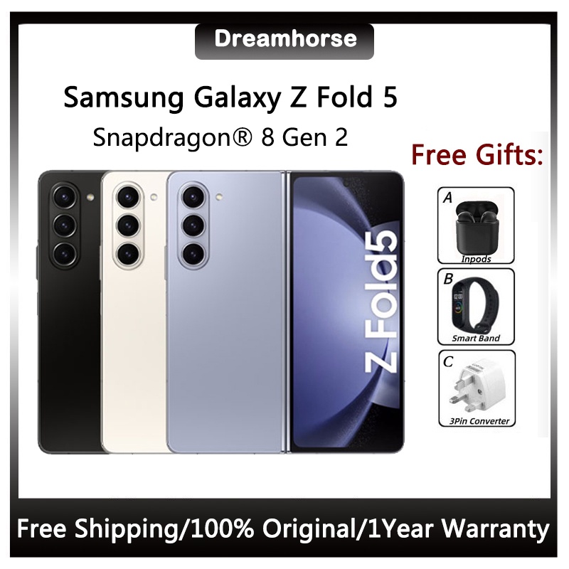 Samsung Galaxy Z Fold 5 5G Snapdragon 8 Gen 2 7.6'' 120Hz Foldable Dynamic AMOLED 2X Display Folding Galaxy Z Fold 5